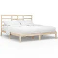 Cadre de lit Bois massif 200x200 cm