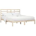 Cadre de lit Bois massif 200x200 cm