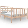 Cadre de lit Bois de pin massif 140x190 cm