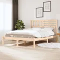 Cadre de lit 120x190 cm petit double bois massif de pin