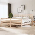 Cadre de lit Bois massif 200x200 cm