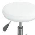 Chaise de salle à manger Blanc Similicuir