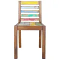 Chaises à manger lot de 6 bois de récupération solide