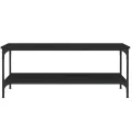 Table basse noir 100x55x40 cm bois d'ingénierie
