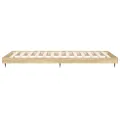 Cadre de lit chêne sonoma 100x200 cm bois d'ingénierie