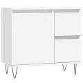 Armoire de salle de bain blanc 65x33x60 cm bois d'ingénierie