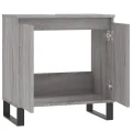 Armoire de bain sonoma gris 58x33x60 cm bois d'ingénierie
