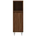 Armoire de bain chêne marron 30x30x100 cm bois d'ingénierie