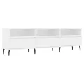Meuble TV blanc 150x30x44,5 cm bois d'ingénierie