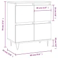 Buffet Blanc 60x35x70 cm Bois d'ingénierie