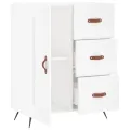 Buffet blanc 69,5x34x90 cm bois d'ingénierie