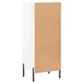 Buffet Blanc brillant 34,5x34x90 cm Bois d'ingénierie
