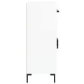 Buffet Blanc brillant 69,5x34x90 cm Bois d'ingénierie