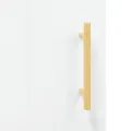 Buffet Blanc brillant 69,5x34x90 cm Bois d'ingénierie
