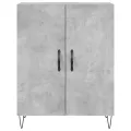 Buffet gris béton 69,5x34x90 cm bois d'ingénierie