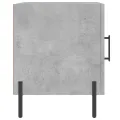 Tables de chevet 2 pcs gris béton 40x40x50 cm bois d’ingénierie