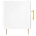 Tables de chevet 2 pcs blanc brillant 40x40x50 cm