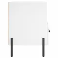 Tables de chevet 2 pcs blanc 40x35x47,5 cm bois d’ingénierie