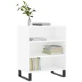 Buffet blanc brillant 57x35x70 cm bois d'ingénierie