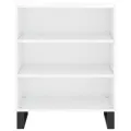 Buffet blanc brillant 57x35x70 cm bois d'ingénierie