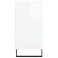 Buffet blanc brillant 57x35x70 cm bois d'ingénierie