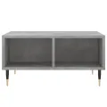 Table basse gris béton 60x60x30 cm bois d'ingénierie