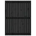 Tête de lit murale Noir 82,5x3x110 cm Bois massif de pin