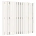 Tête de lit murale Blanc 95,5x3x90 cm Bois massif de pin