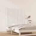 Tête de lit murale Blanc 95,5x3x90 cm Bois massif de pin