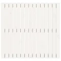 Tête de lit murale Blanc 95,5x3x90 cm Bois massif de pin