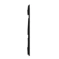 Tête de lit murale Noir 185x3x60 cm Bois massif de pin