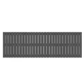 Tête de lit murale Gris 185x3x60 cm Bois massif de pin