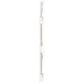 Tête de lit murale Blanc 166x3x60 cm Bois massif de pin