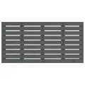 Tête de lit murale Gris 156x3x63 cm Bois massif de pin