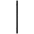 Tête de lit murale Noir 146x3x63 cm Bois massif de pin