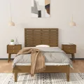 Tête de lit murale Marron miel 106x3x63 cm Bois massif de pin