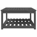 Table de jardin gris 82,5x82,5x45 cm bois massif de pin