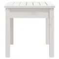 Banc de jardin blanc 50x44x45 cm bois massif de pin
