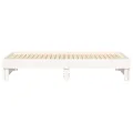 Lit coulissant Blanc 2x(90x190) cm Bois de pin massif