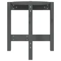 Table basse Gris Ø 42,5x45 cm Bois massif de pin