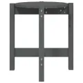 Table basse Gris Ø 42,5x45 cm Bois massif de pin