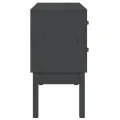 Armoire console Gris 90x40x78 cm Bois de pin solide