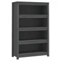 Bibliothèque Gris 80x35x126 cm Bois de pin massif
