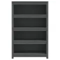 Bibliothèque Gris 80x35x126 cm Bois de pin massif