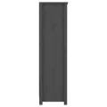 Bibliothèque Gris 80x35x126 cm Bois de pin massif