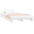 Lit de palette 75x190 cm bois pin massif petit simple
