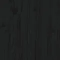 Tête de lit Noir 100x3x80 cm Bois massif de pin