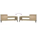 Table basse Chêne sonoma 100x50x45 cm Bois d'ingénierie