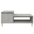 Table basse Gris béton 100x50x45 cm Bois d'ingénierie