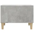 Table basse Gris béton 60x50x36,5 cm Bois d'ingénierie